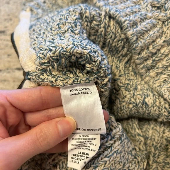 L.L.B. Signature Sweater Green & Cream - Picture 2 of 11